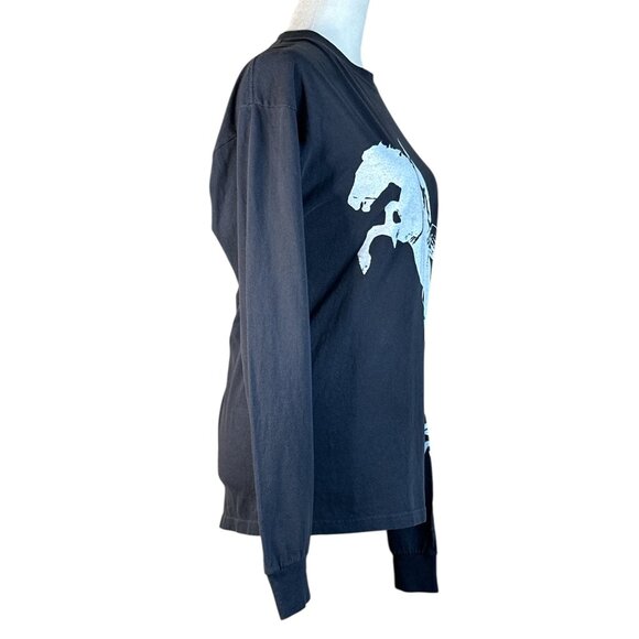 ONE OF THESE DAYS Fallin Rain Long Sleeve T-Shirt in Washed Black Small Womens T - Picture 12 of 16